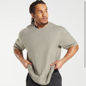 Gymshark Ecru Brown PowerT-Shirt Oversized Size Medium *Price Negotiations*
